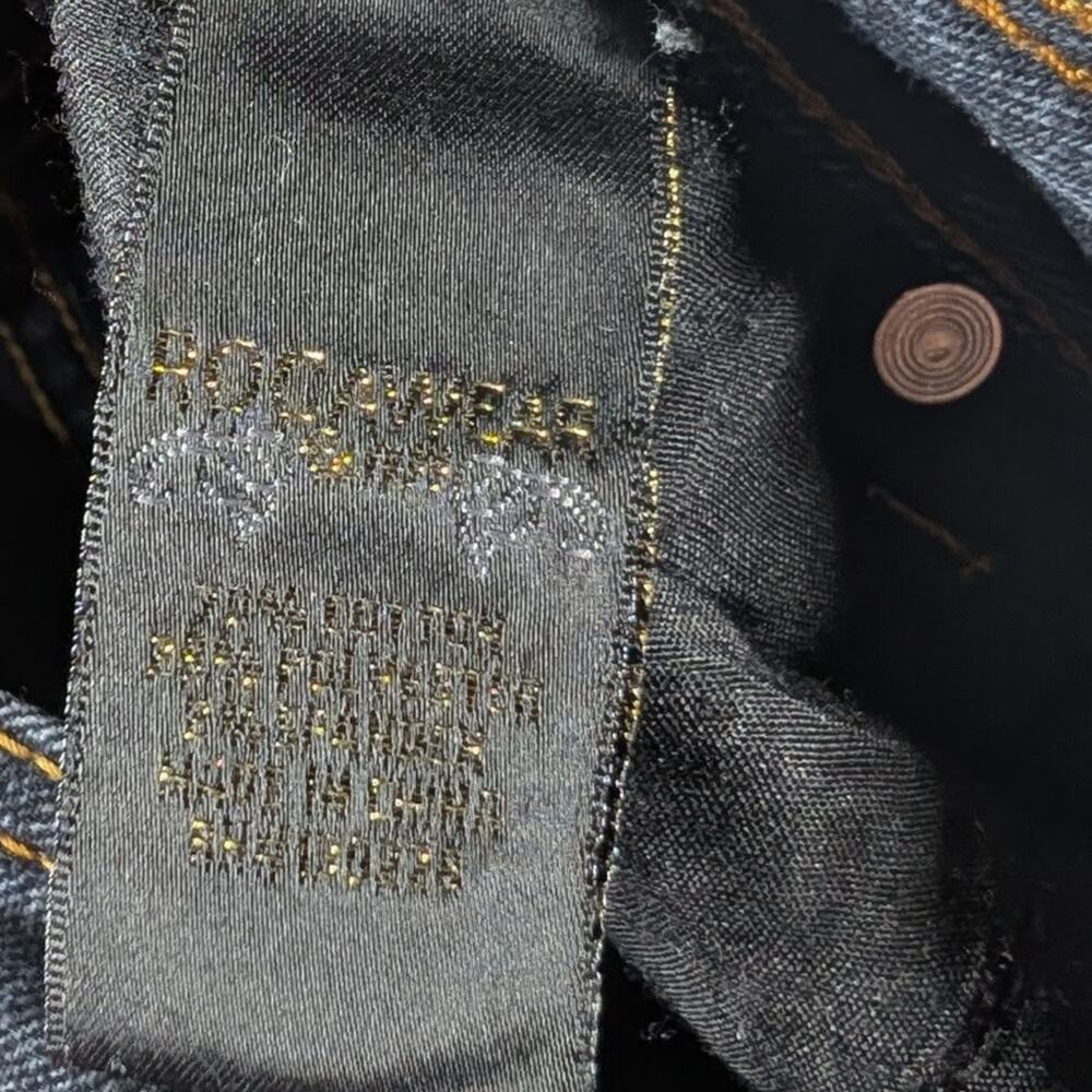 Rocawear Skinny Jeans Womens Size 5 Black Ankle Jeans Y2K Embroidered Pockets - Picture 5 of 9